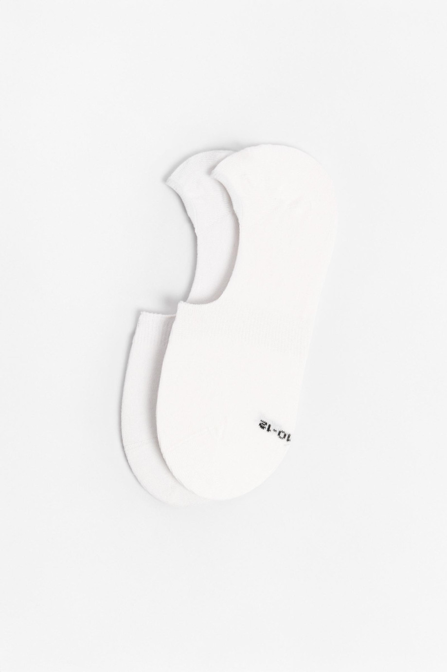 Medias en algodón baletas unicolores borde de látex