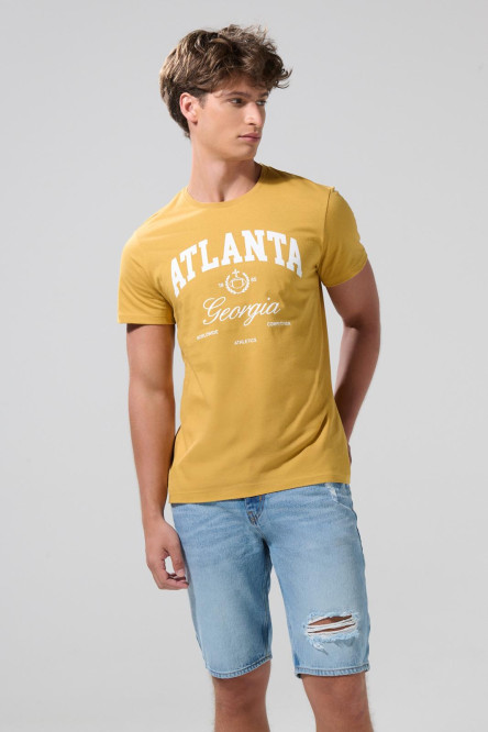 Bermuda slim de jean azul medio con tiro bajo y rotos