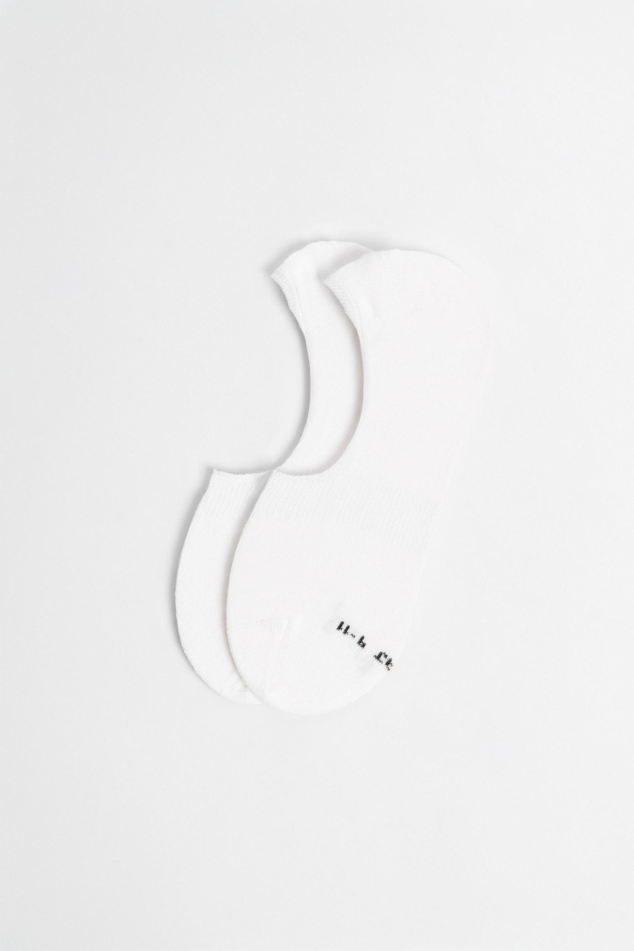 Medias unicolores en algodón baletas con finas texturas