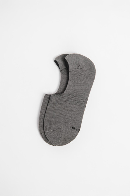 Medias baletas unicolores en algodón con finas texturas