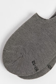 Medias baletas unicolores en algodón con finas texturas