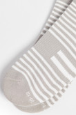 Medias tobilleras unicolores con ajuste y rayas