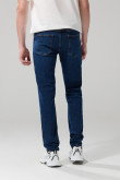 Jean slim 5 bolsillos azul oscuro con ajuste ceñido