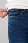 Jean slim 5 bolsillos azul oscuro con ajuste ceñido