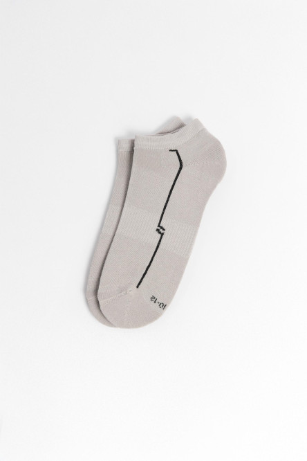 Medias tobilleras unicolores con figuras y ajuste en empeine