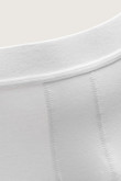 Bóxer blanco tipo midway brief-largo con cintura elástica