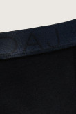 Bóxer midway brief-largo en algodón azul con costuras planas