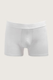 Bóxer brief-medio blanco en algodón con costuras planas