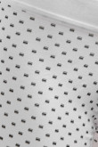 Bóxer blanco trunk-corto con estampados y tiro bajo