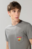 Camiseta gris cuello redondo de Castores Cascarrabias
