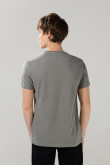 Camiseta gris cuello redondo de Castores Cascarrabias