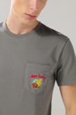 Camiseta gris cuello redondo de Castores Cascarrabias