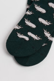 Medias tobilleras unicolores con diseños de cerditos
