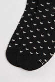 Medias tobilleras unicolores con corazones en contraste
