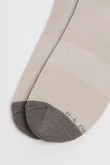 Medias tobilleras unicolores con contrastes grises y texturas