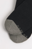 Medias tobilleras unicolores con contrastes grises y texturas