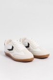 Tenis casuales unicolores con suelas planas en caucho