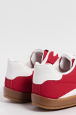 Tenis casuales unicolores con suelas planas en caucho