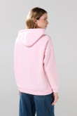 Buzo oversize rosado con capota y arte de Lilo y Stitch