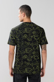 Camiseta negra de Rick and Morty con manga corta