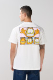 Camiseta crema clara con cuello redondo de Garfield