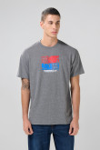 Camiseta de Rick and Morty gris intensa con cuello redondo