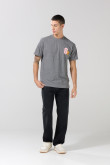 Camiseta gris intensa manga corta con artes de Garfield