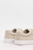 Tenis unicolores casuales con suelas en contraste planas
