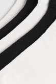 Paquete de medias X3 cortas blancas con finas texturas