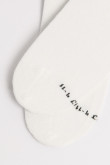 Medias tobilleras unicolores con diseño de texto