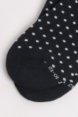 Medias tobilleras unicolores con puntos en contraste