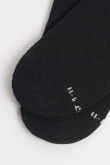 Medias tobilleras unicolores con diseño de texto