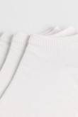 Paquete de medias tobilleras X3 blancas con texturas