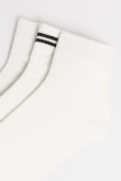 Paquete de medias blancas cortas X3 con texturas de canal