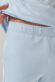 Pantalón jogger unicolor con cintura elástica y bolsillos