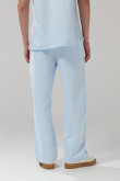 Pantalón jogger unicolor con cintura elástica y bolsillos